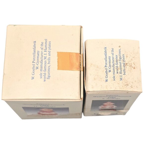 Vintage Goebel Annual Ornament Set 1986 & 1988 Porcelain Doll & Drummer Boy - Picture 13 of 14